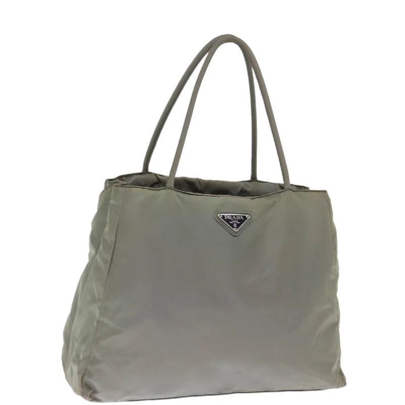 PRADA Tote Bag Nylon Green Auth 76001