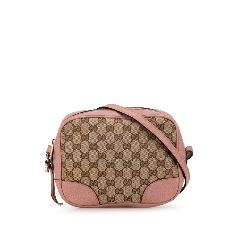 Brown Gucci GG Canvas Bree Crossbody