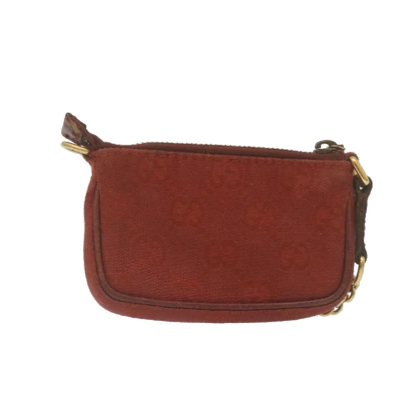 GUCCI GG Canvas Coin Purse Red  29473