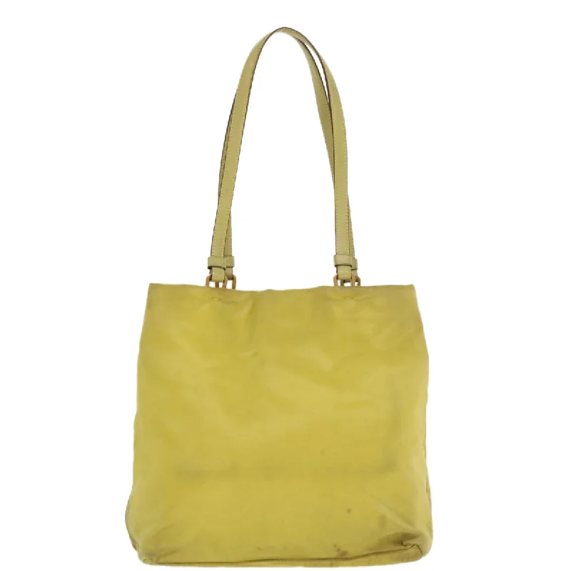 Prada Shoulder Bag Nylon Yellow  ac1462