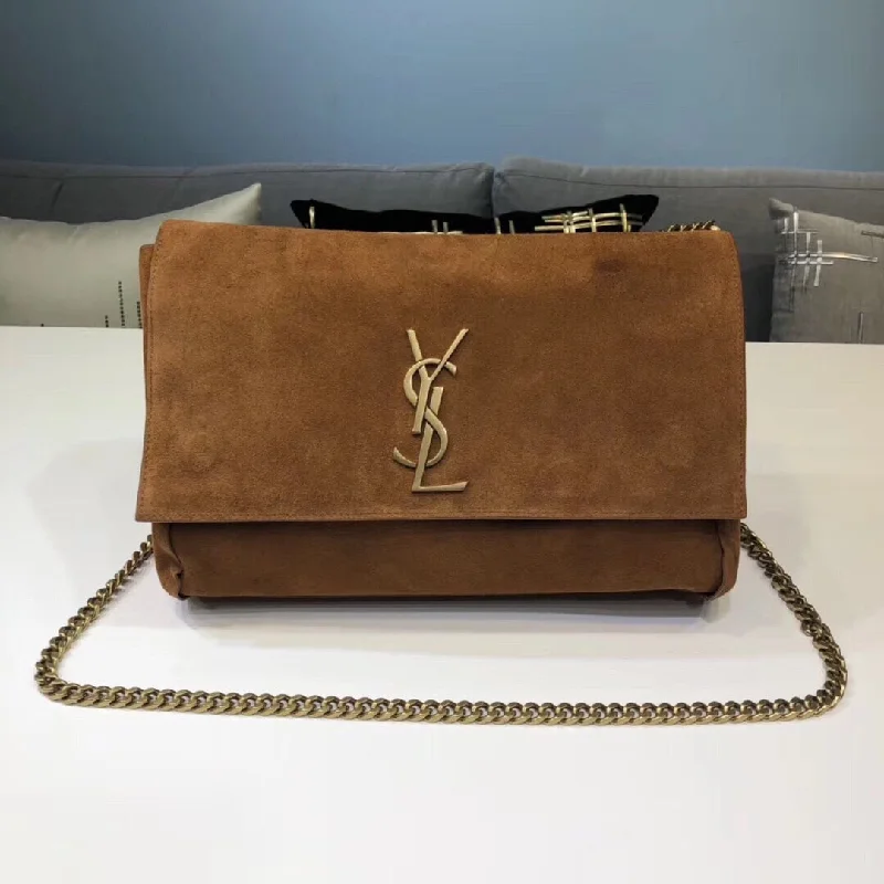 Yves Saint Laurent Kate Medium Reversible Chain Bag Brown