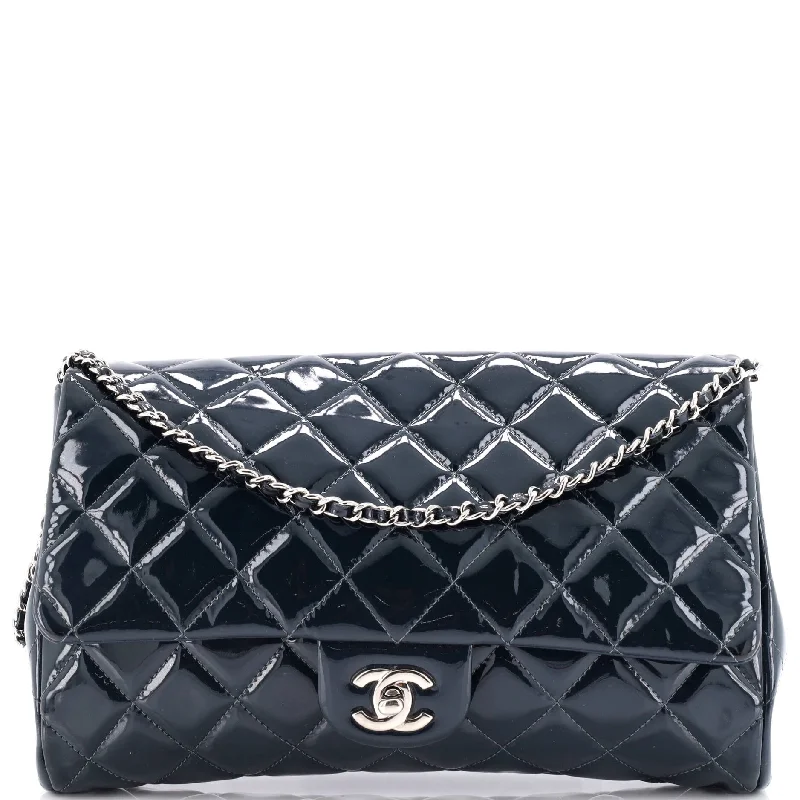 Clutch with Chain Quilted Patent