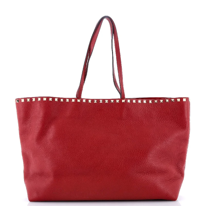 Rockstud Shopper Tote Leather Medium