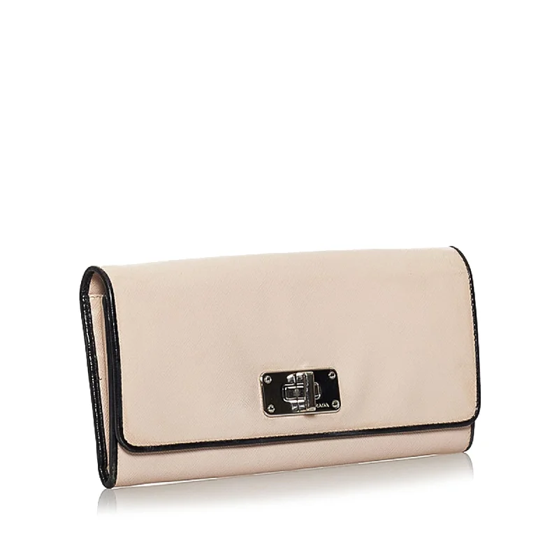 Prada Saffiano Leather Long Wallet 29907