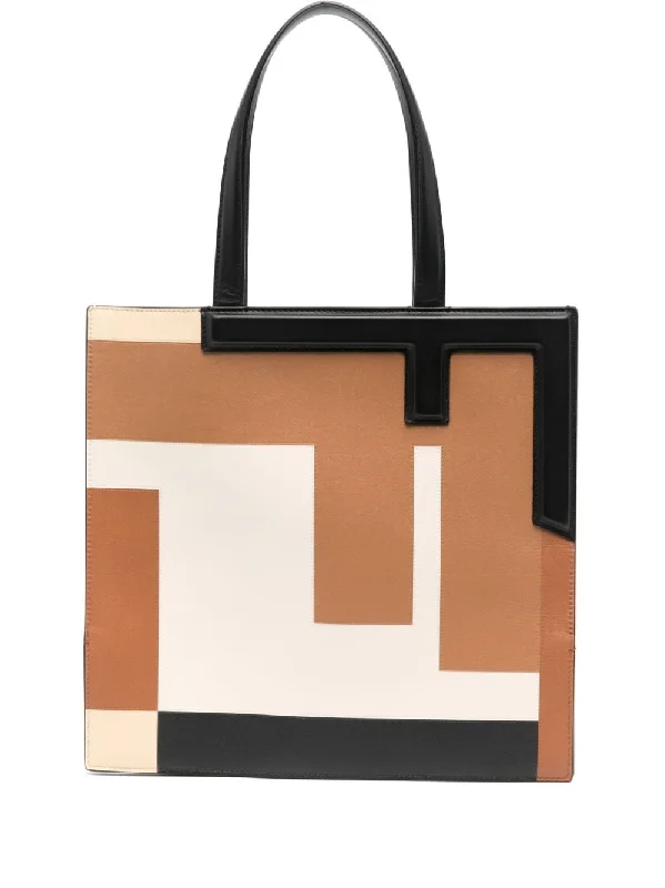 Fendi Women Fendi Flip Medium Leather Tote