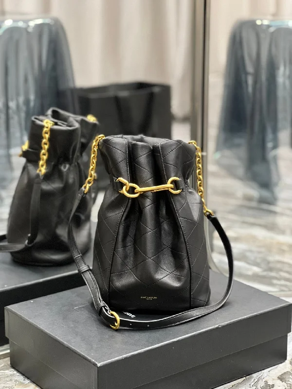 Yves Saint Laurent Le Maillon Bucket Bag Black