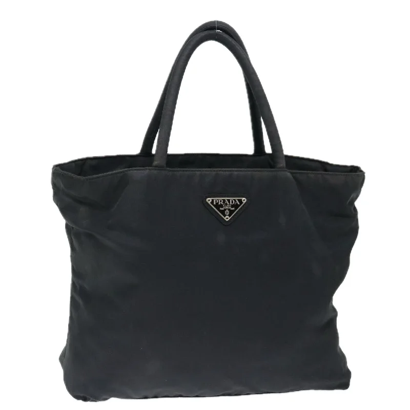 PRADA Tote Bag Nylon Black Auth mr103