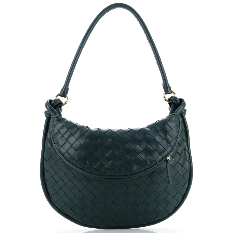 Gemelli Shoulder Bag Intrecciato Leather Small