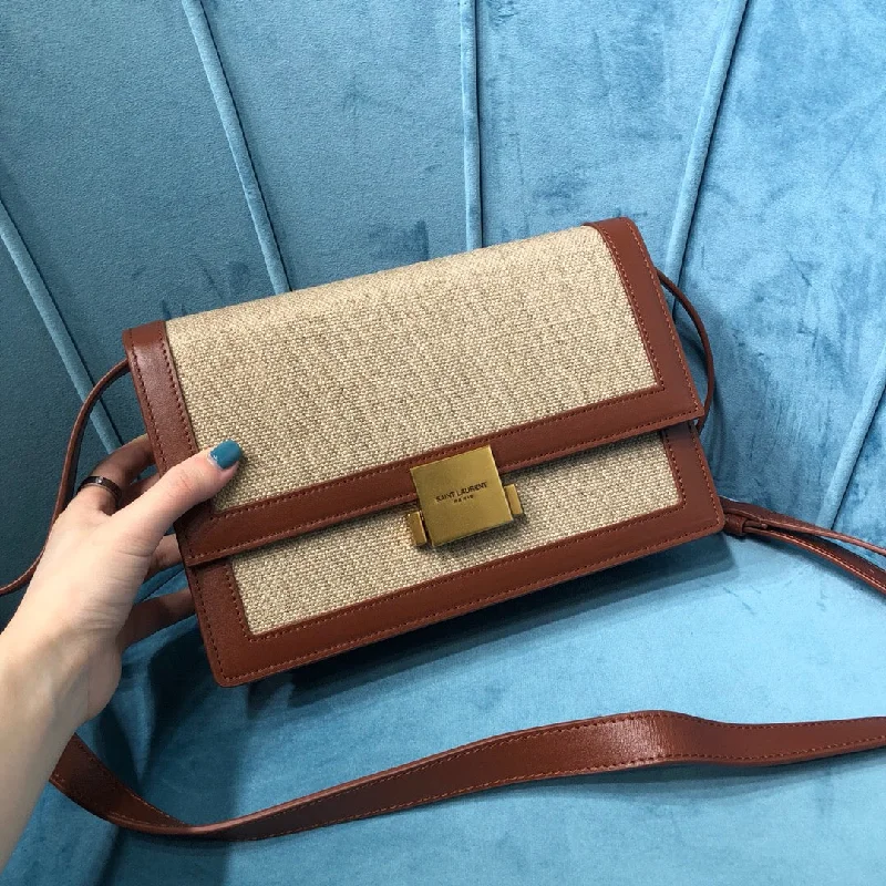 Yves Saint Laurent Le Carr Satchel In Canvas