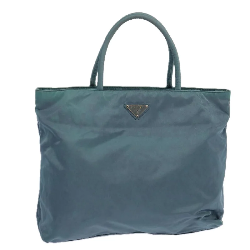 PRADA Tote Bag Nylon Blue Auth 69358