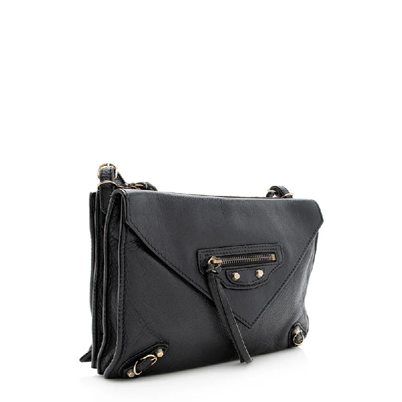 Balenciaga Leather Papier Triple Crossbody Bag - FINAL SALE (SHF-19541)