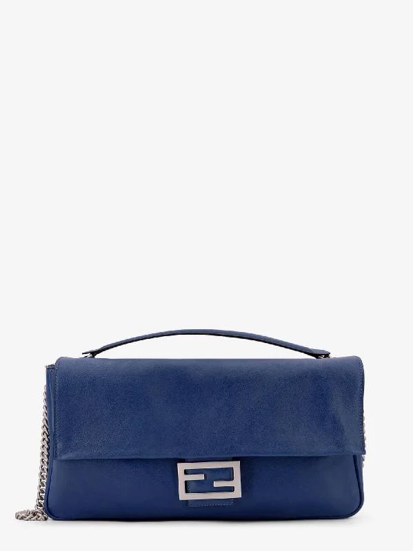 Fendi Women Fendi Blue Shoulder Bags