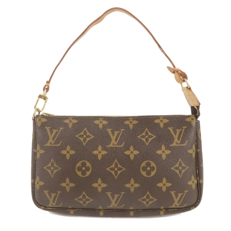 Louis Vuitton Monogram Pochette Accessoires Hand Bag Brown M51980