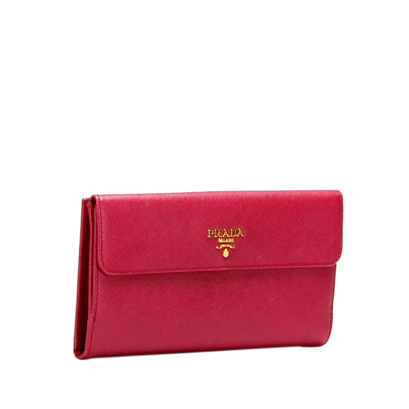 Prada Saffiano Leather Long Wallet q7QIgu