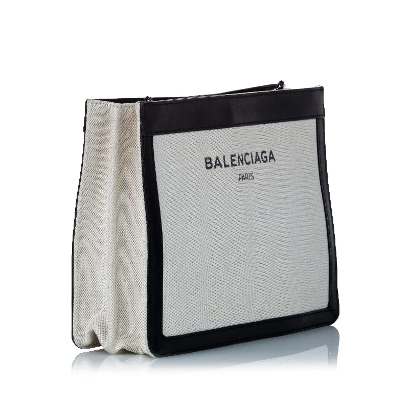 Balenciaga Navy Pochette Canvas Crossbody Bag (SHG-30034)