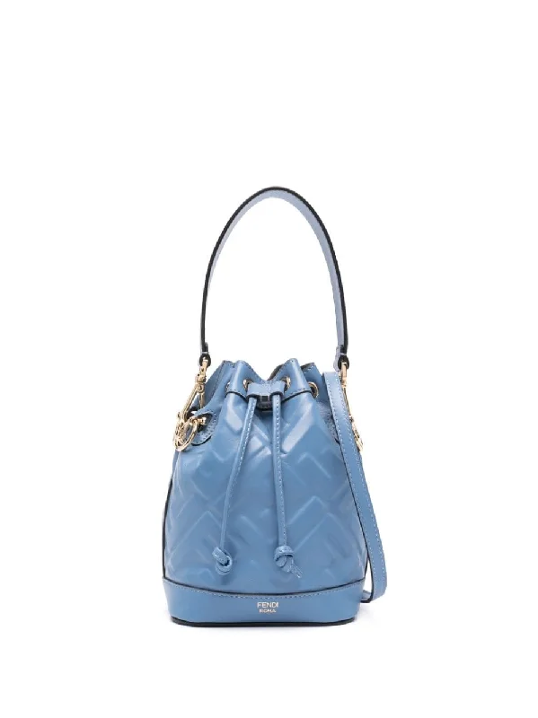 Fendi Women Mon Tresor Mini Leather Bucket Bag