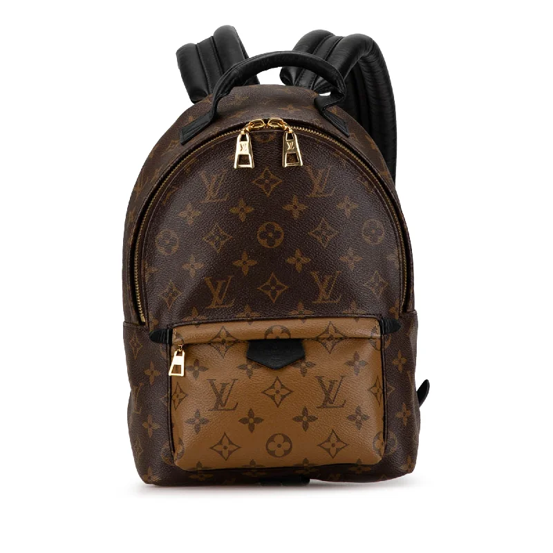 Brown Louis Vuitton Monogram Reverse Palm Springs PM Backpack