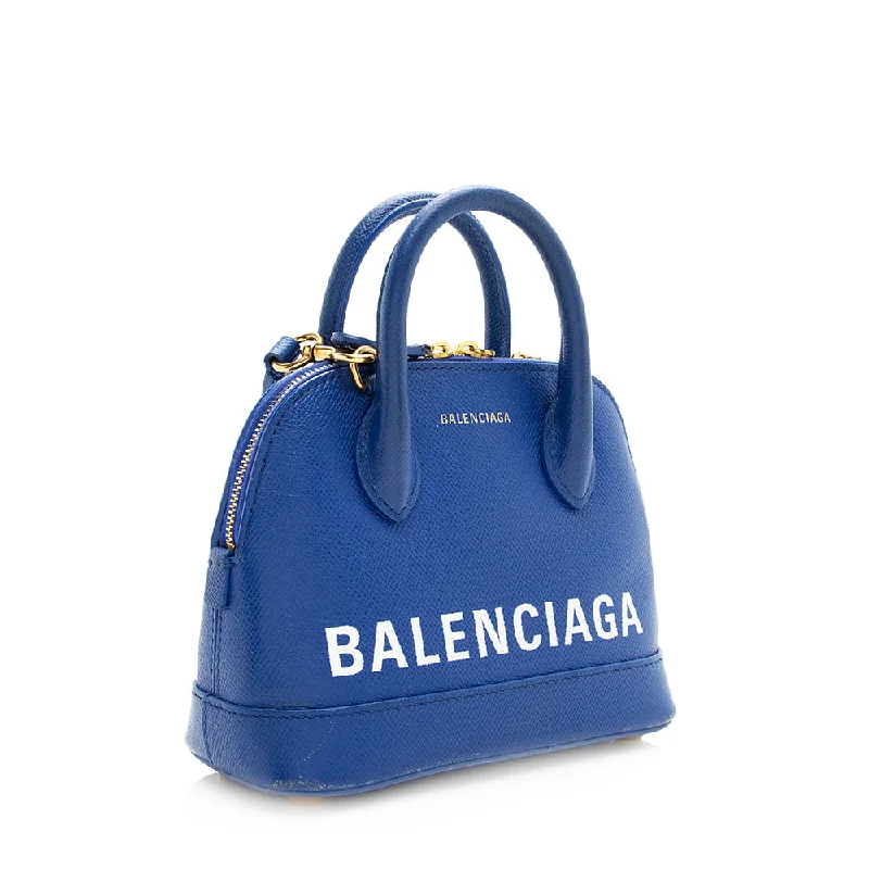 Balenciaga Grained Calfskin Ville XXS Top Handle Bag - FINAL SALE (SHF-19606)