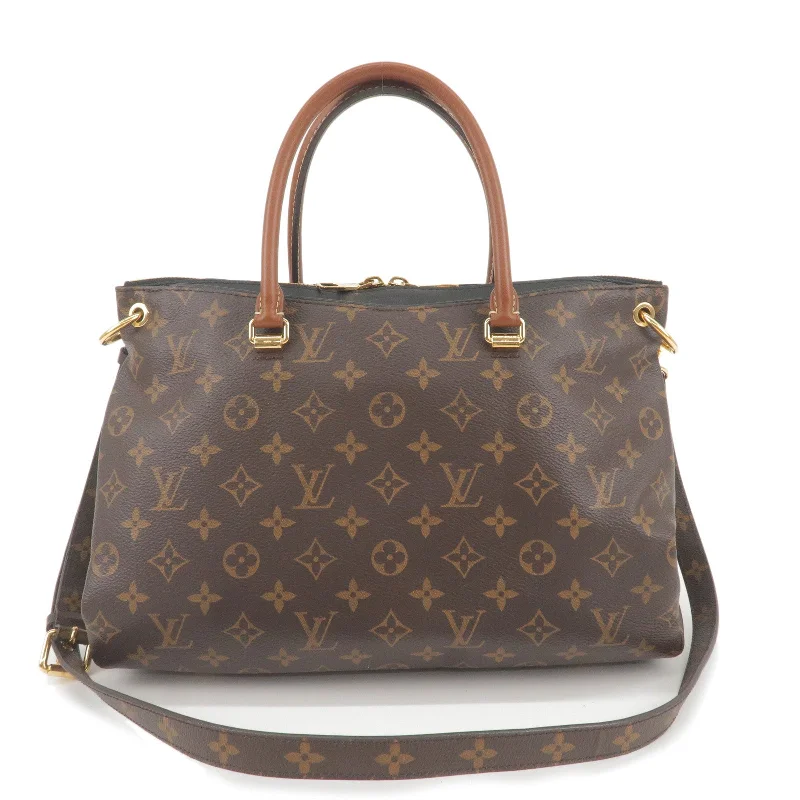 Louis Vuitton Monogram Pallas 2Way Hand Bag Noir M41064