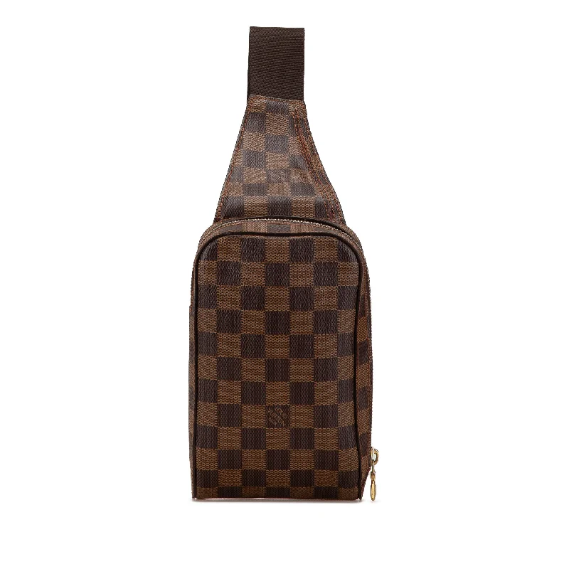 Brown Louis Vuitton Damier Ebene Geronimos Crossbody Bag