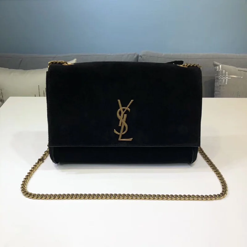 Yves Saint Laurent Kate Medium Reversible Chain Bag Black