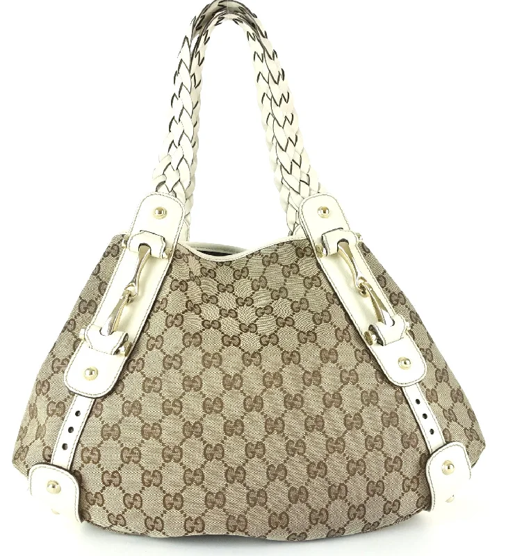 Pelham Monogram Canvas Hobo Bag