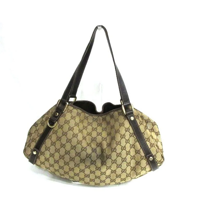 GUCCI GG canvas 130736 brown bag tote ladies