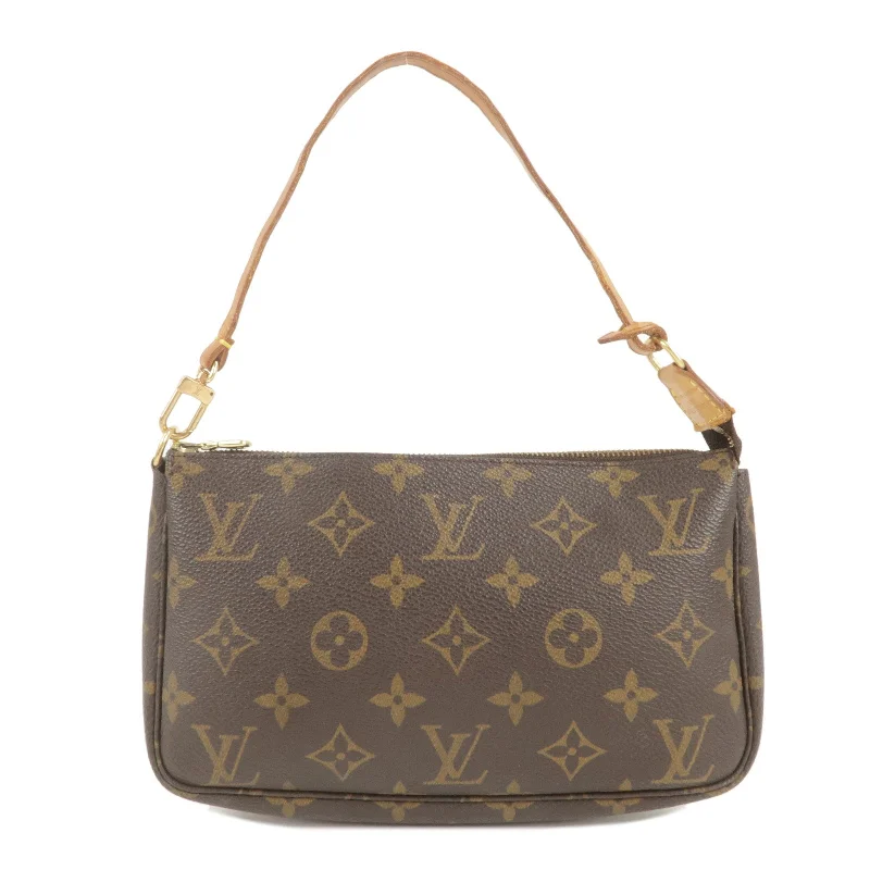 Louis Vuitton Monogram Pochette Accessoires Hand Bag Brown M51980