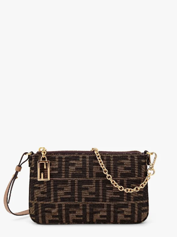 Fendi Women Fendi Brown Shoulder Bags