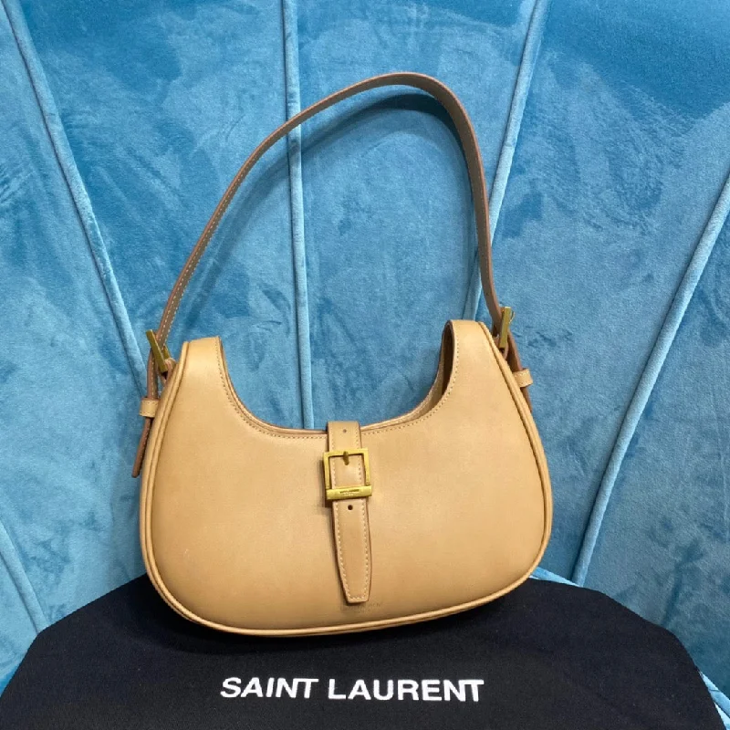 Yves Saint Laurent Le Fermoir Hobo Bag Brown