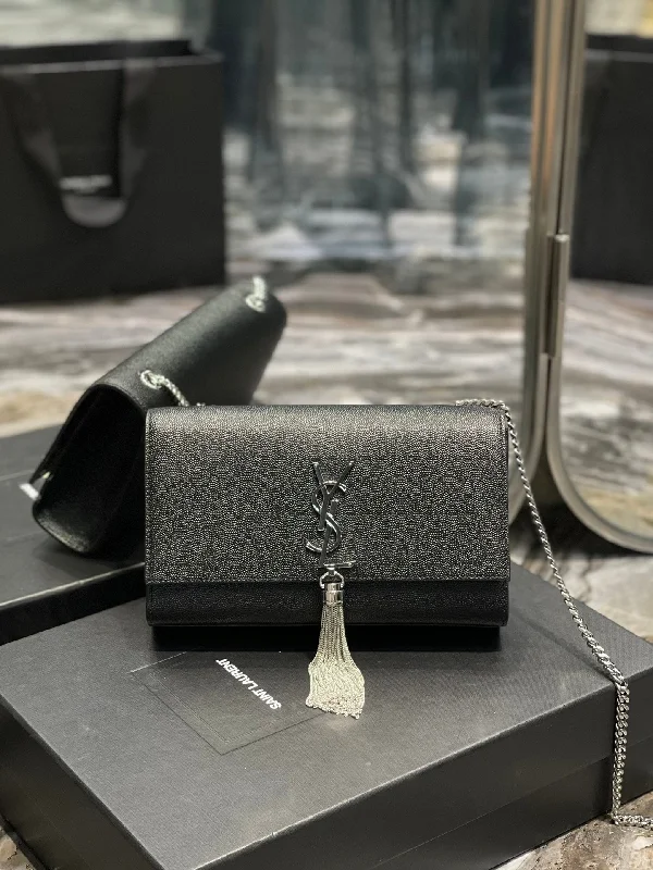 Yves Saint Laurent Kata Medium Chain Bag Black