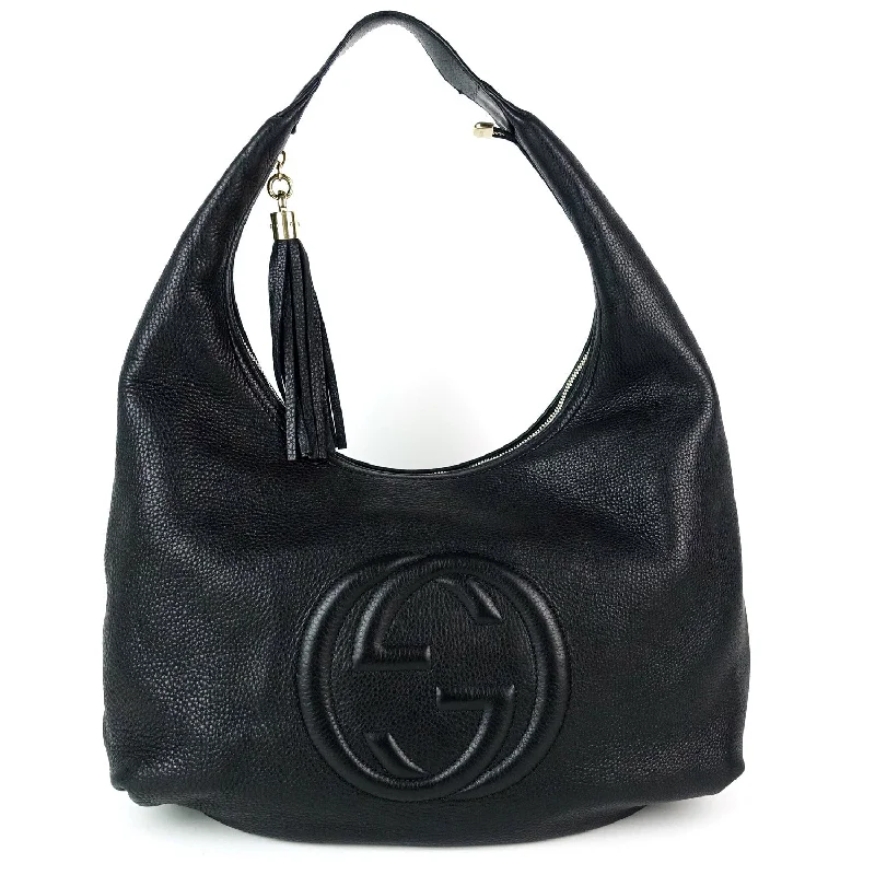 Soho Calf Leather Large Hobo Bag