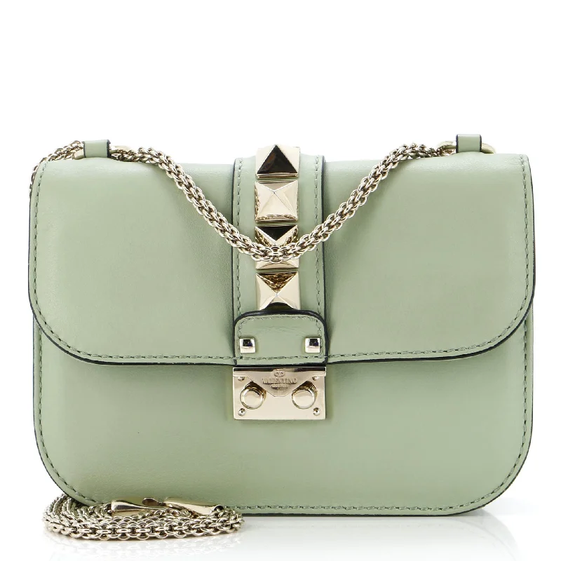 Glam Lock Shoulder Bag Leather Small