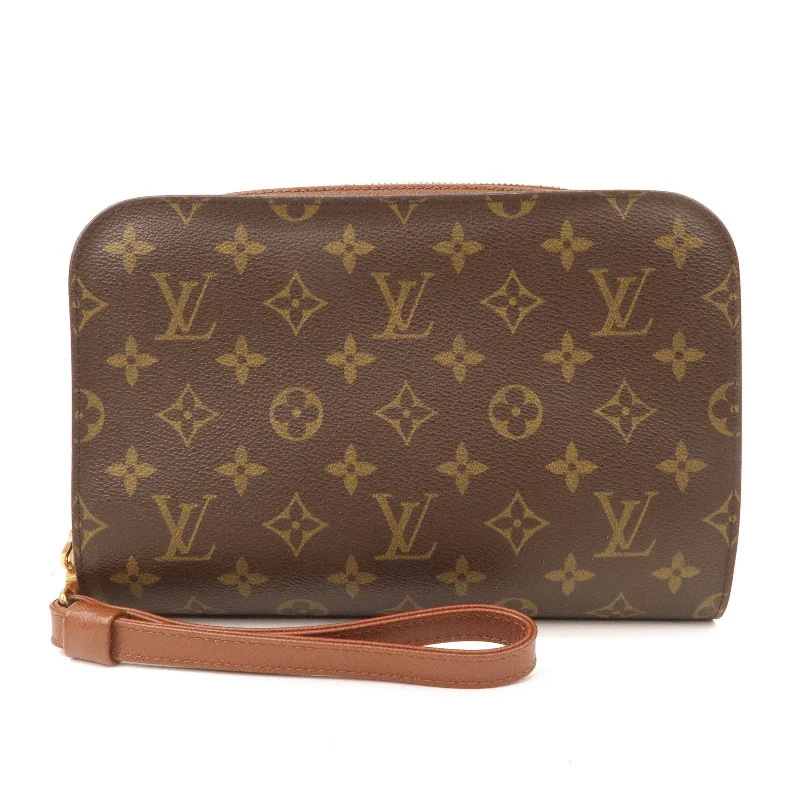 Louis Vuitton Monogram Orsay Clutch Bag Pouch Brown M51790