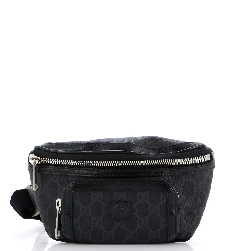 Interlocking G Patch Belt Bag GG Coated Canvas