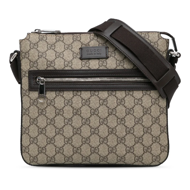 Brown Gucci GG Supreme Crossbody