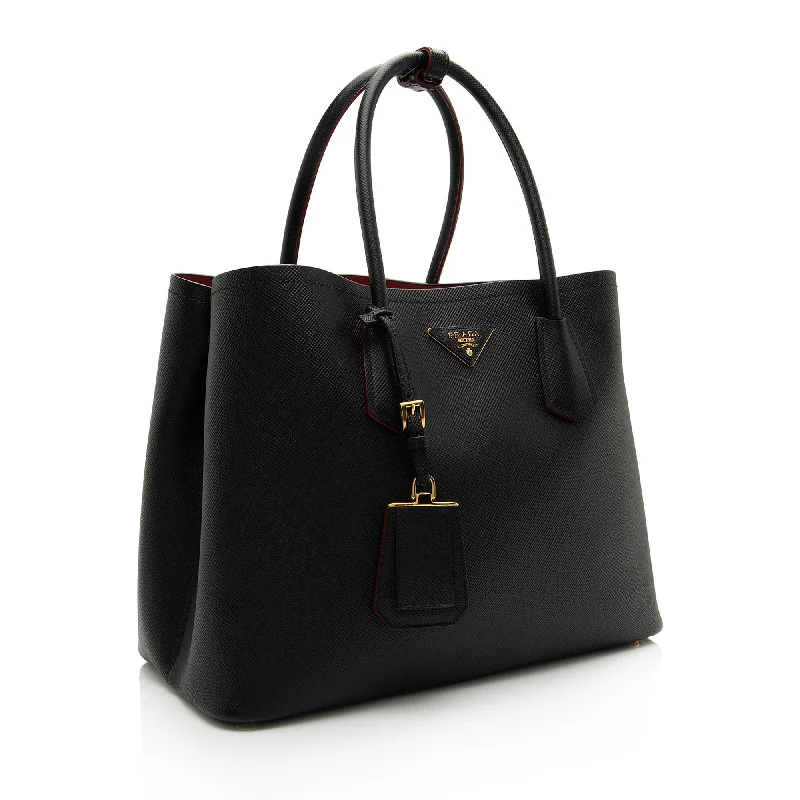 Prada Saffiano Cuir Double Handle Medium Tote Tsd30d