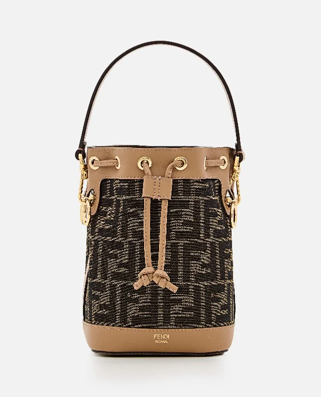 Fendi Women Mini Mon Tresor Jacquard Bag