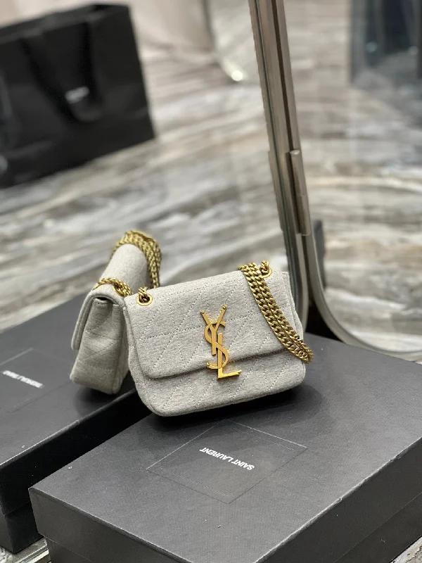 Yves Saint Laurent Jamie Mini Chain Bag Grey