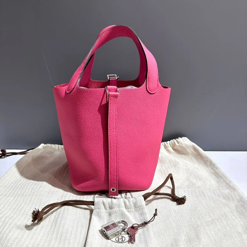 Hermes Picotin PM Pink Tote Bag