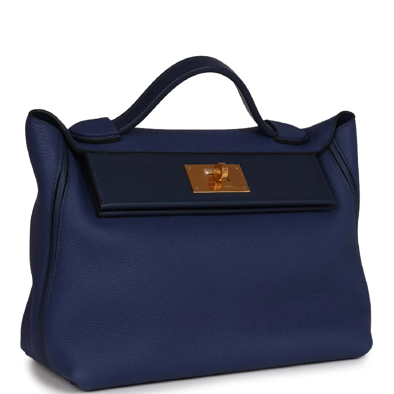 Hermes 24/24 29 Bleu Saphir Togo and Bleu Navy Swift Gold Hardware