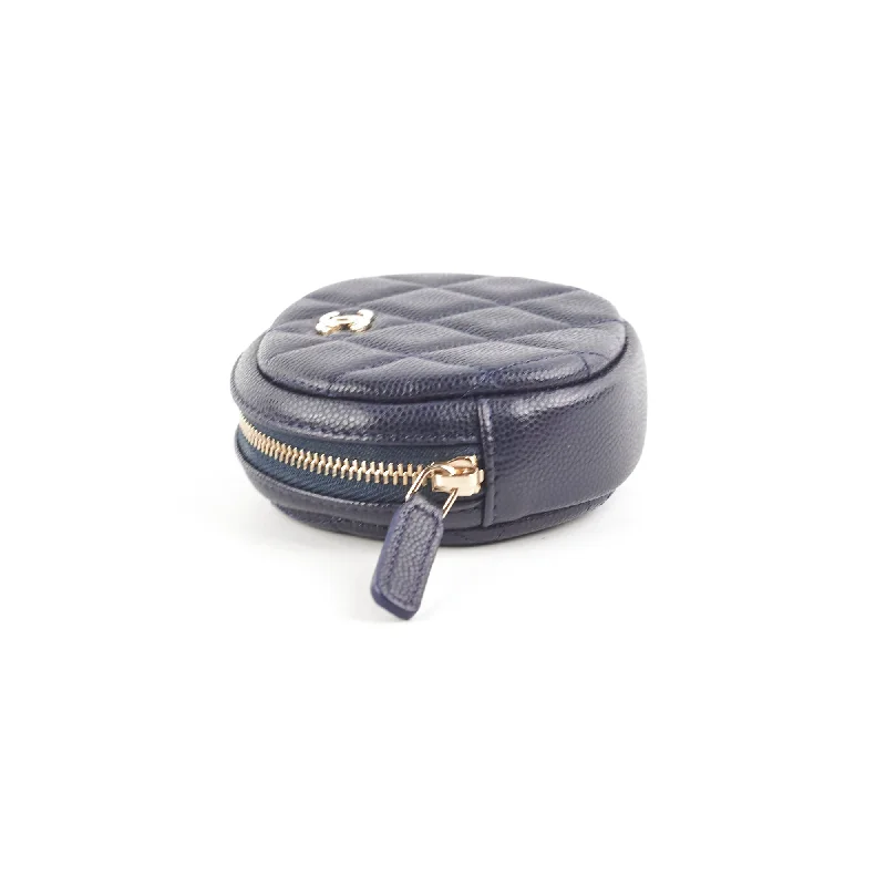 Chanel Caviar Coin Purse Navy