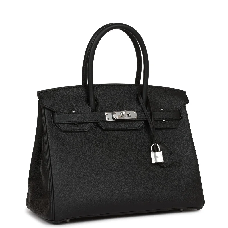 Hermes Birkin 30 Black Togo Palladium Hardware