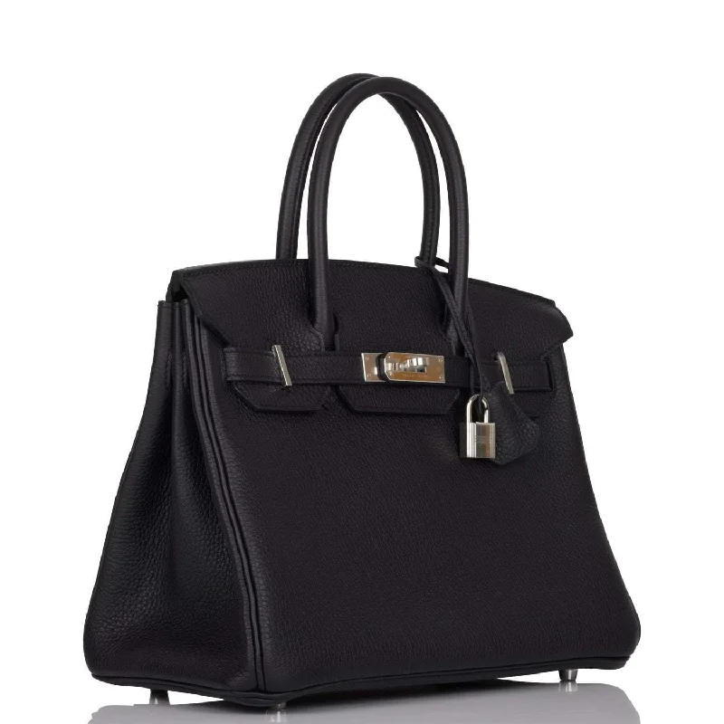 Hermes Birkin 30 Black Togo Palladium Hardware