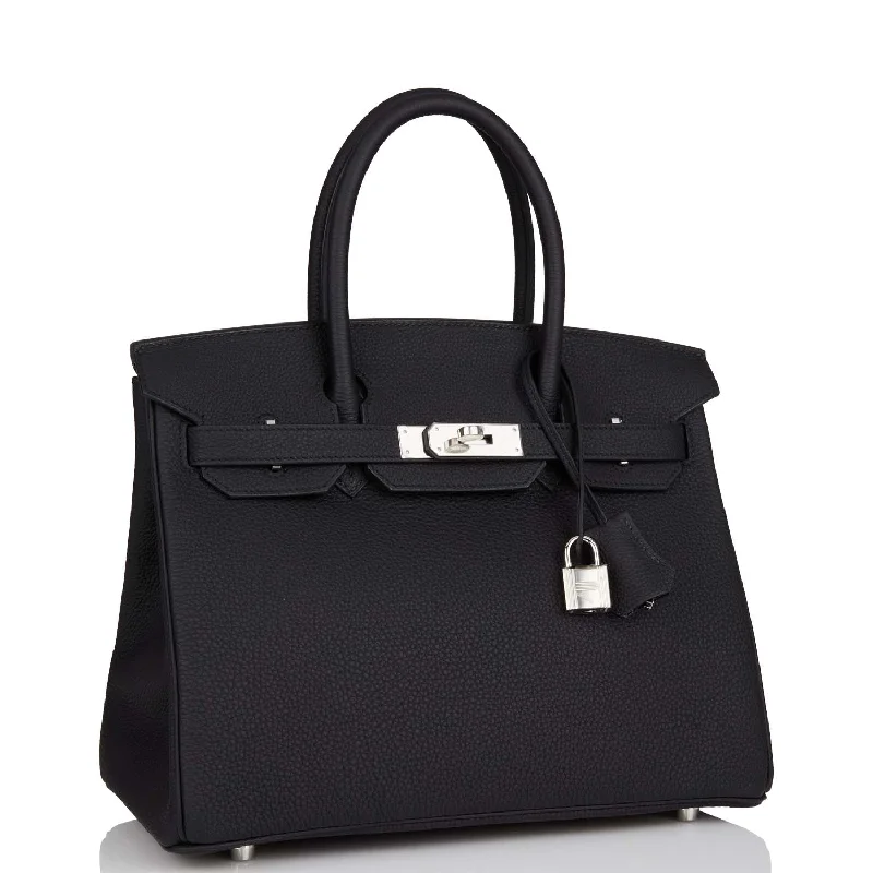 Hermes Birkin 30 Black Togo Palladium Hardware