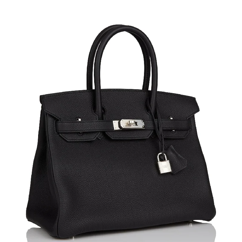 Hermes Birkin 30 Black Togo Palladium Hardware