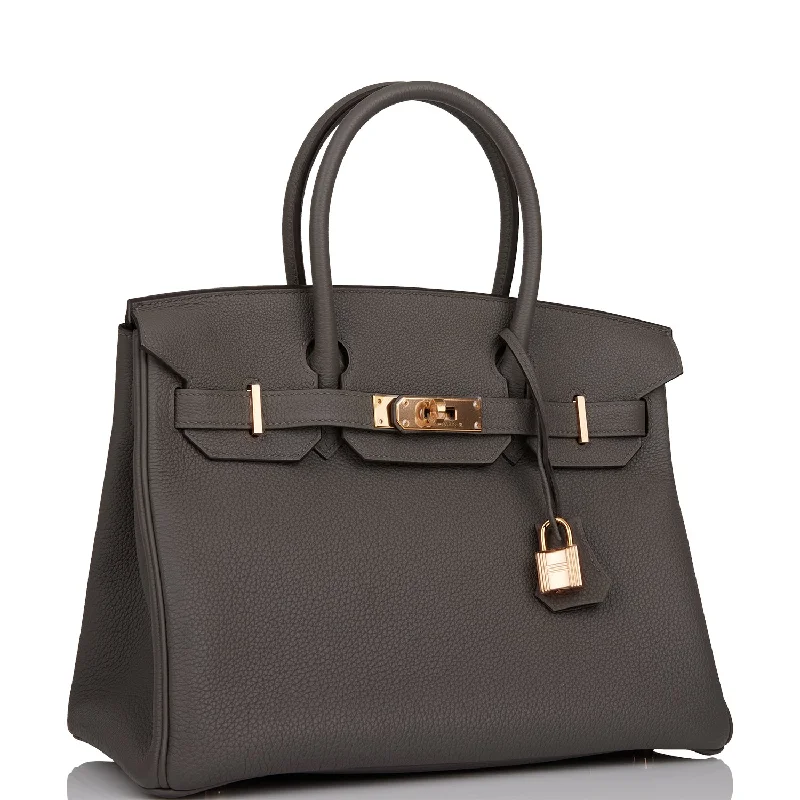 Hermes Birkin 30 Etain Togo Rose Gold Hardware