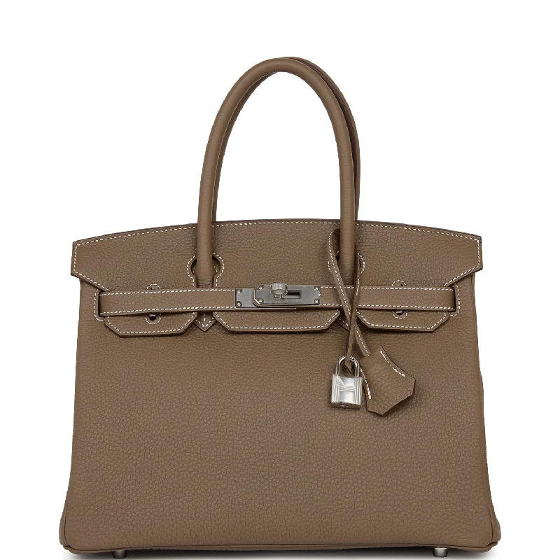 Hermes Birkin 30 Etoupe Togo Palladium Hardware