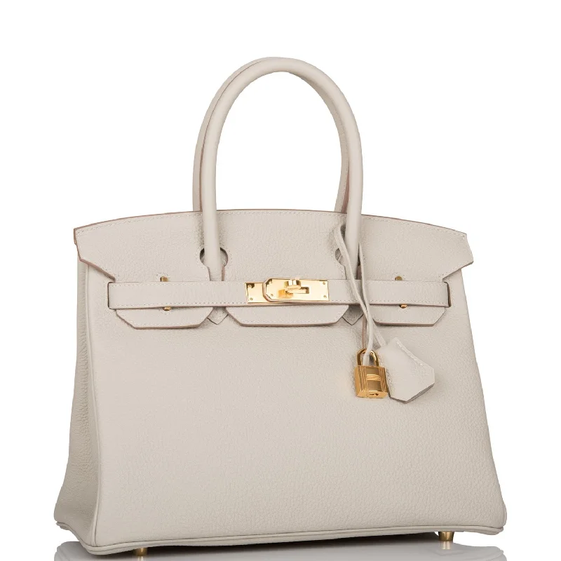 Hermes Birkin 30 Gris Perle Togo Gold Hardware