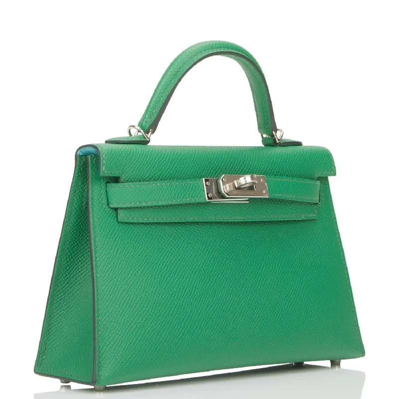 Hermes Kelly Sellier 20 Cactus Verso Epsom Palladium Hardware